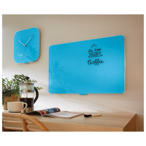 Ploča magnetna 60x40 cm staklena Cosy Leitz plava
