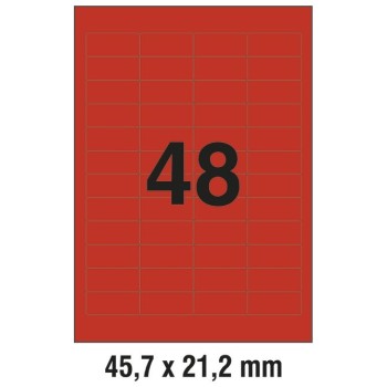 Etikete ILK 45,7x21,2mm pk20L Zweckform L6038-20 crvene