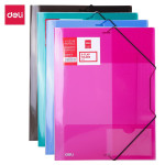 Fascikl PVC s gumicom Deli W39579