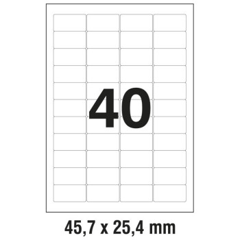 Etikete LK 45,7x25,4mm 25/1 Zweckform prozirne