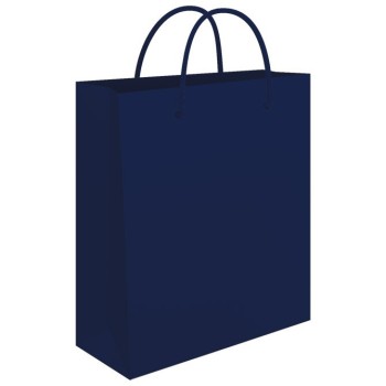 Vrećica ukrasna 24x39x9cm sjajna plastifikacija plava