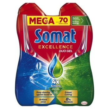 Somat Gel Excellence 2X630 ml 70 pranja