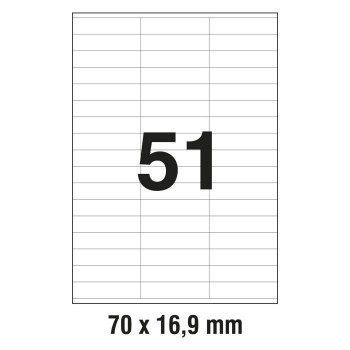 Etikete laser 70x16,9 100/1 bijele
