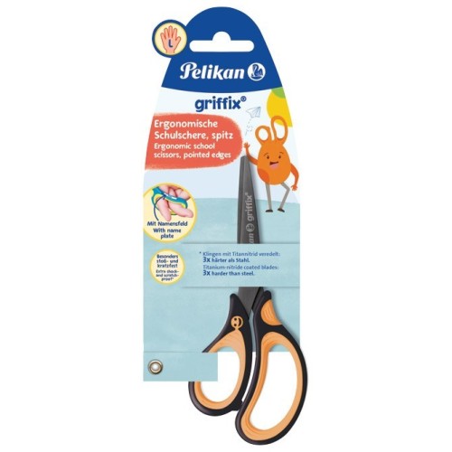 Škare školske 15cm za ljevake Griffix Pelikan