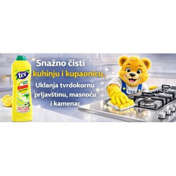 TEX Krema abrazivno sredstvo za čišćenje 500 ml – miris limuna