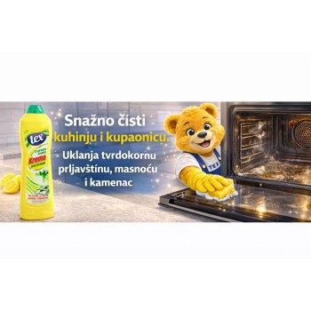 TEX Krema abrazivno sredstvo za čišćenje 500 ml – miris limuna
