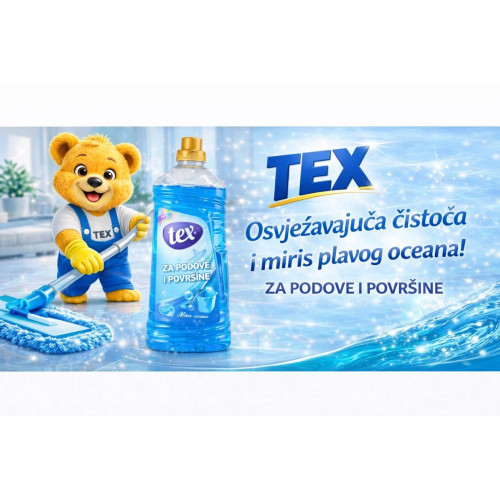 TEX sredstvo za podove i površine 1 L – plavi ocean