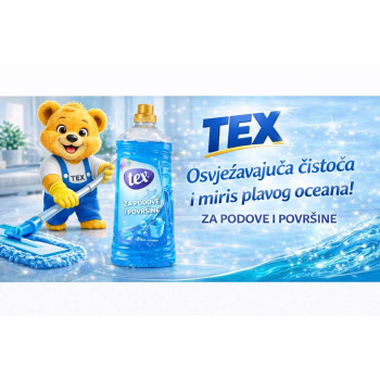 TEX sredstvo za podove i površine 1 L – plavi ocean