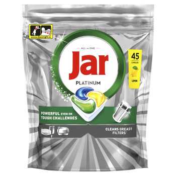 Jar Platinum All in 1 tablete za strojno pranje posuđa 45 kom