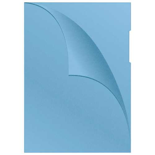 Fascikl "L" 120my pp A4 mat 100/1 plavi